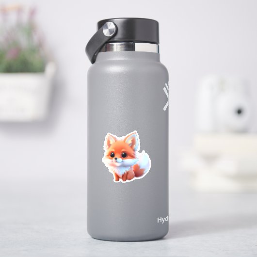 Leuke baby fox Forest woodland vrienden Sticker (HydroFlask)