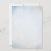 Leuke Baby Fox Sneeuwig Winter Baby shower Kaart (Achterkant)