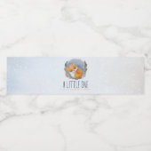 Leuke Baby Fox Sneeuwig Winter Baby shower Waterfles Etiket (Enkel label)