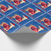 Leuke Baby geit in Santa Hat Cadeaupapier (Hoek)