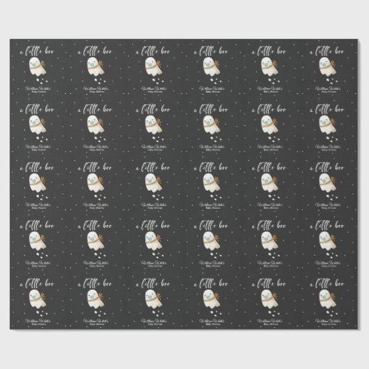 Leuke Baby Ghost Halloween Herfst Baby shower Cadeaupapier (Vlak)
