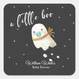 Leuke Baby Ghost Halloween Herfst Baby shower Vierkante Sticker