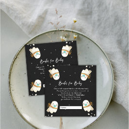 Leuke Baby Ghost Halloween Herfst Boeken voor Baby Informatiekaartje