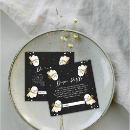 Leuke Baby Ghost Halloween Herfst Luier Raffle Informatiekaartje