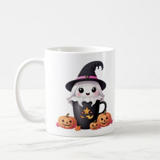 Leuke baby Ghost Halloween met pet mok (Links)