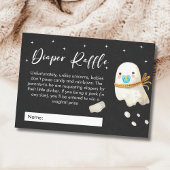 Leuke Baby Ghost Luier Raffle Baby shower Informatiekaartje