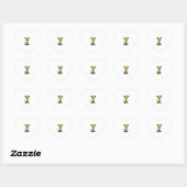 Leuke Baby Giraffe met roze strik Hart Sticker (Vel)
