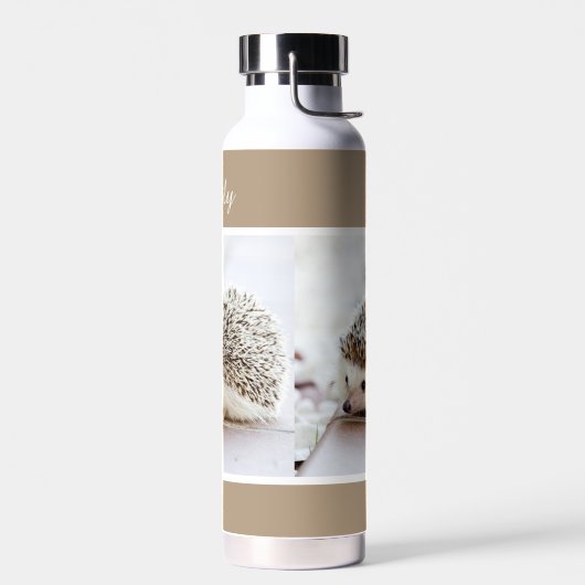 Leuke Baby Hedgehog gepersonaliseerd Waterfles (Links)