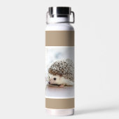 Leuke Baby Hedgehog gepersonaliseerd Waterfles (Achterkant)