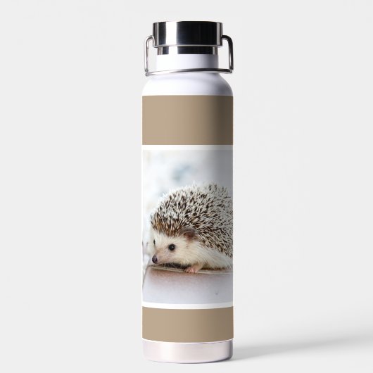 Leuke Baby Hedgehog gepersonaliseerd Waterfles (Achterkant)