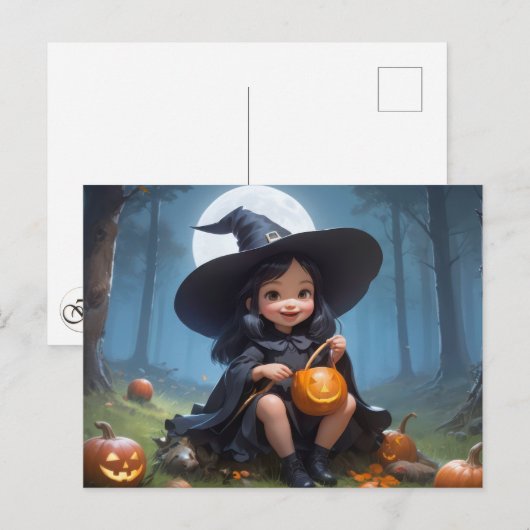 Leuke Baby heks Briefkaart (Voorkant / Achterkant)