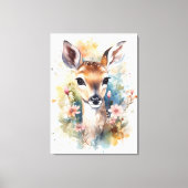 Leuke Baby Herten Canvas Afdruk (Voorkant)