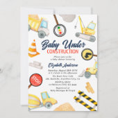 Leuke 'Baby in aanbouw' Schattige Boy Baby shower Kaart (Voorkant)