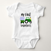 Leuke baby jongen eerste Valentijnsdag Romper (Voorkant)