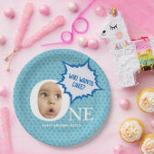 Leuke Baby jongen fotocollage gepersonaliseerd Papieren Bordje (Feest)