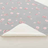 Leuke baby kinder ABC Alfabet bloem Kinderen B2S Sherpa Deken (3/4)