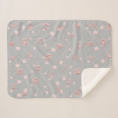 Leuke baby kinder ABC Alfabet bloem Kinderen B2S Sherpa Deken (Voorkant (horizontaal))