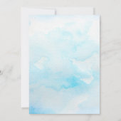 Leuke Baby Koe in Bucket Blue Baby shower Het is e Kaart (Achterkant)