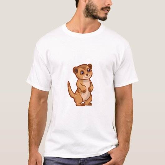 Leuke Baby Meerkat T-shirt (Voorkant)