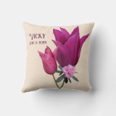 Leuke baby meisje douche aanpasbare naam Vicky Kussen (Achterkant)