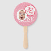 Leuke Baby Meisje Fotocollage Personalisaties Handwaaier (Voorkant)