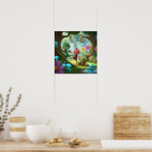 Leuke Baby Monsters Poster (Keuken)