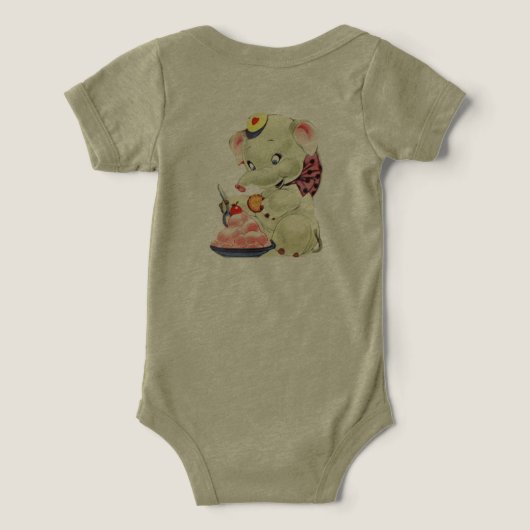 Leuke Baby olifant Eats (Design achterkant)