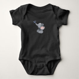 Leuke Baby olifant gooien water Romper