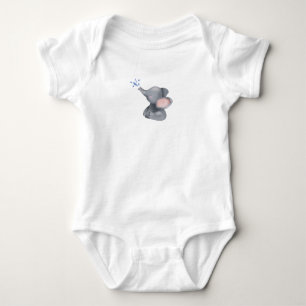 Leuke Baby olifant gooien water Romper