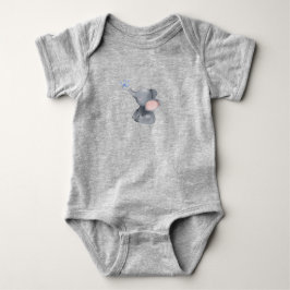 Leuke Baby olifant gooien water Romper