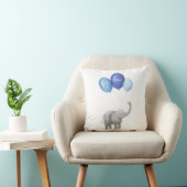 Leuke baby olifant kinderkussen (blauw) kussen (Stoel)