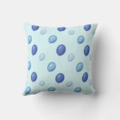 Leuke baby olifant kinderkussen (blauw) kussen (Achterkant)