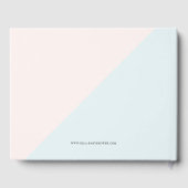 Leuke baby olifant kleurrijke bloemenkrans gastenboek (Achterkant)