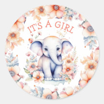 Leuke Baby olifant meisje Baby shower