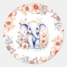 Leuke Baby olifant meisje Baby shower