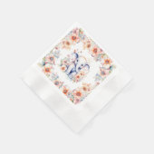 Leuke Baby olifant meisje Baby shower Servet (Hoek)