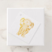 Leuke Baby Olifant met Hoofdtelefoon Bedankjes Labels (Met doos)