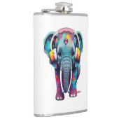 Leuke Baby Olifant met Hoofdtelefoon Heupfles (Rechts)