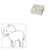 Leuke Baby olifant rubberen stempel (Gestempeld)