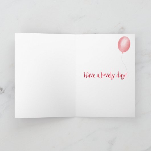 Leuke baby olifant verjaardagsleeftijd kaart (roze (Binnen)