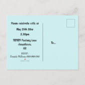 Leuke baby otter in vijver - kinderen verjaardag e uitnodiging briefkaart (Achterkant)