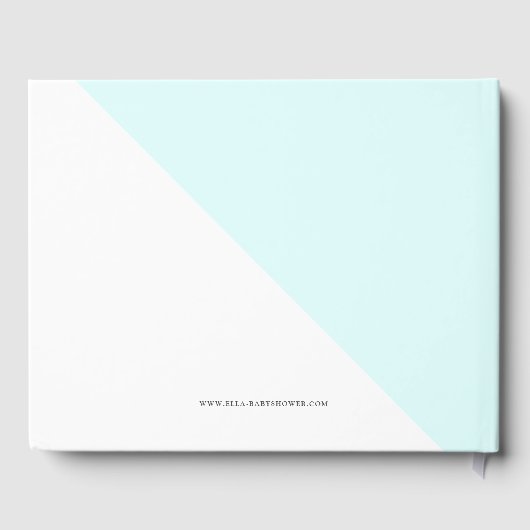 Leuke baby Panda kleurrijke bloemenkrans Gastenboek (Achterkant)