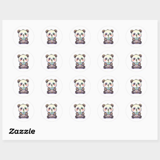 Leuke baby panda sticker (Vel)