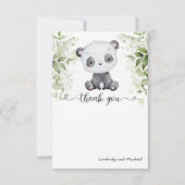 Leuke Baby Panda Waterverf Verjaardag | BABY SHOWE Bedankkaart (Voorkant)