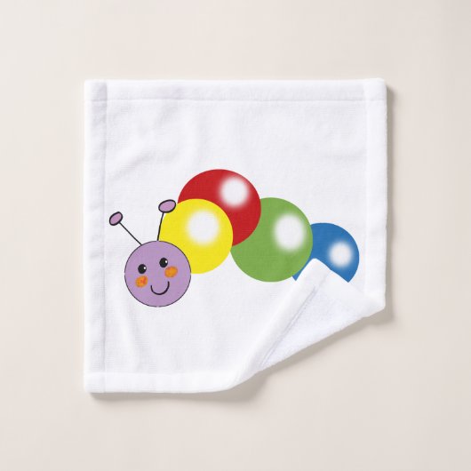 Leuke baby rups bad handdoek (Wasdoekje)