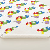 Leuke baby rups sherpa deken (3/4)