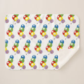 Leuke baby rups sherpa deken (Voorkant (horizontaal))