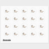 Leuke baby seal pup ronde sticker (Vel)