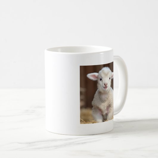 Leuke Baby Sheep Mok - Leuke dierlijke Mokken (Voorkant rechts)