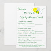 Leuke Baby Shower Feud spelkaarten Kaart (Voorkant / Achterkant)